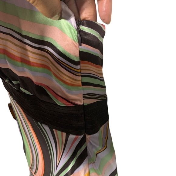 Laundry by Shelli Segal Women's Halter Silk Zip Side Midi Slip Dress Sz 10 - Picture 8 of 8